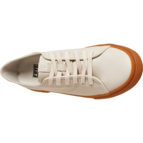 Frye Gia Low Lace Genuine Soft Leather Upper Sneakers sz 9.5M US - Picture 2 of 13